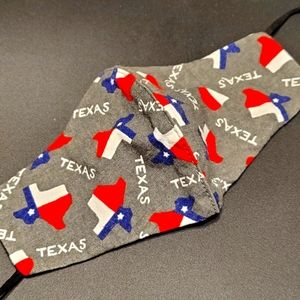 NWOT Texas Pride face mask wire nose clip mask kid child size or XS adult PPE
